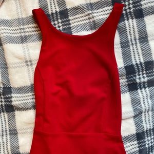 Express red dress